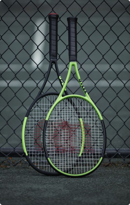 racquet and strings setup